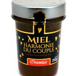 Miel "Harmonie du Couple" (250g) avec ingrédients Bio : Graine de Nigelle (Habba Sawda), Maca, Guarana et Ginseng