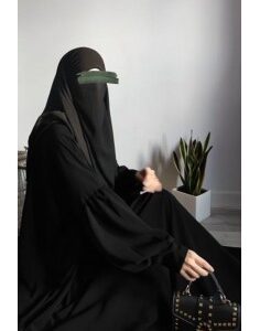 ABAYA HAFSA - NOIR