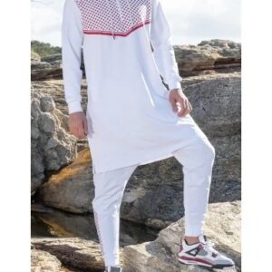 Ensemble QC Quds Blanc/Rouge Qaba'il
