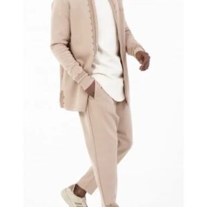 Veste Etniz avec son Sarouel, Ensemble Beige Menara Qaba'il