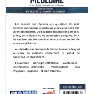 Alternative view of Questions - réponses sur la médecine & les règles relatives aux malades- Avec les shaykhs Ibn Bāz, Al Uthaymîn, Al-Fawzân