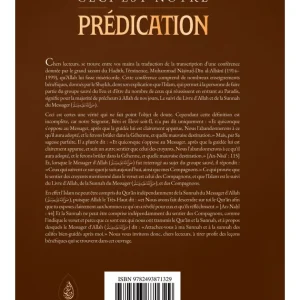 Alternative view of Ceci est notre prédication - Mohammed Nâsir Ad-Dîn Al Albânî