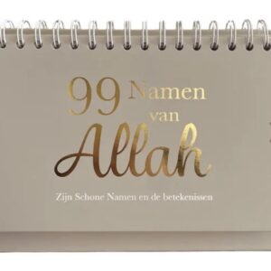 99 Namen Kalender Taupe (goudfolie)