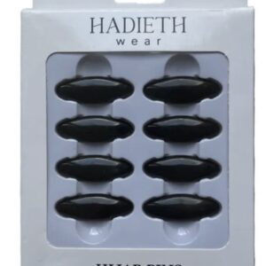 Hijab pins noir  (8 pcs)