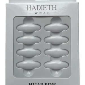 Hijab pins blanc  (8 pcs)