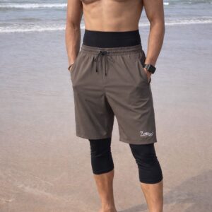 Short De Bain Cache Awra taupe